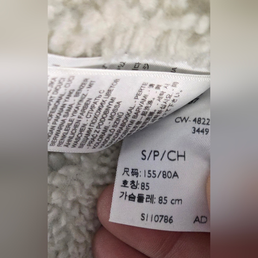 Levi's Original Sherpa Trucker Jacket Blue Denim Jean Coat Women's Size Small - Picture 13 of 14